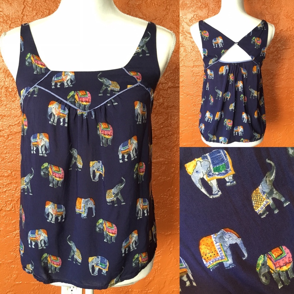 🎉BOGO🎉Anthropologie Maeve Elephant Tank